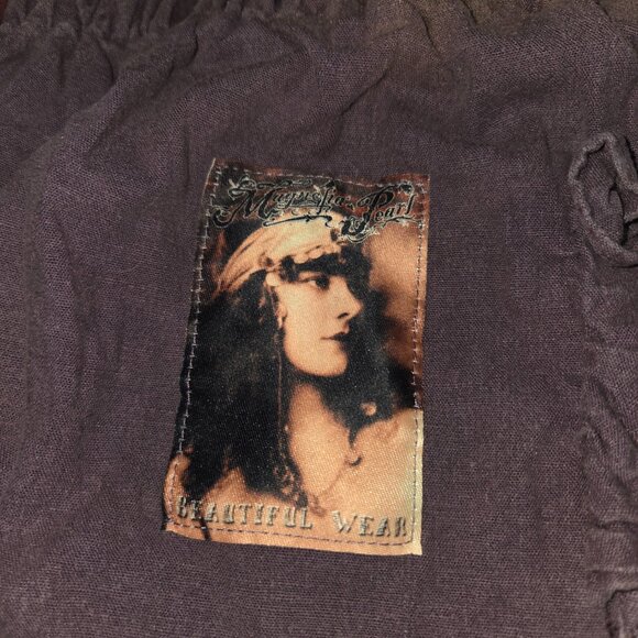 Magnolia Pearl Plum Heavy Linen Ruffled Bloomers - Picture 4 of 8